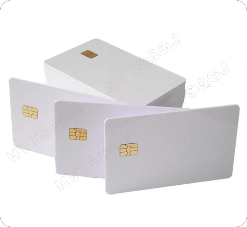 

(10 pcs/lot) SLE 4442 Chip PVC Smart Card Blank IC Cards ISO7816