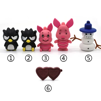

Cute Cartoon Pig Snowman Pen Drive High Quality Usb Flash Drive 4GB/8GB/16GB/32GB/64gb memory stick Pendrive For Tablet PC