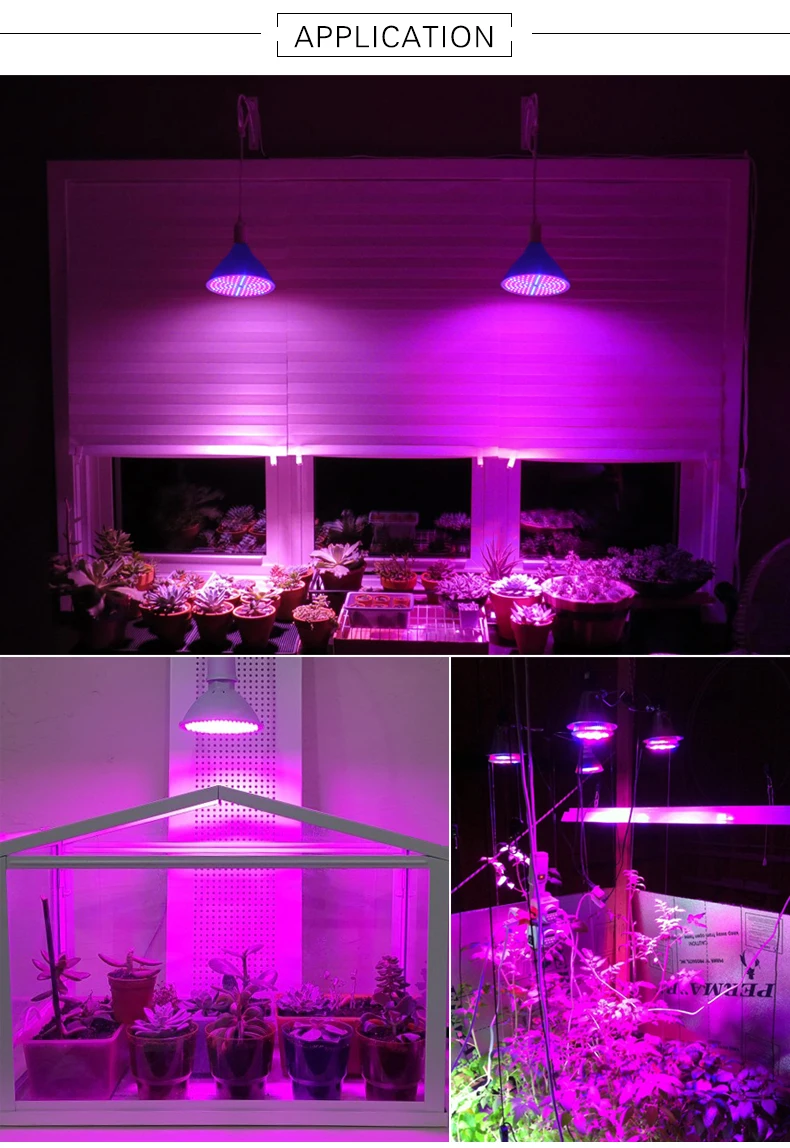 Теплица Светодиодная лампа для выращивания растений лампы AC 85 V-265 V E27 светодиодный свет для выращивания полного спектра комнатное растение Серра Piante светодиодный groeilampen