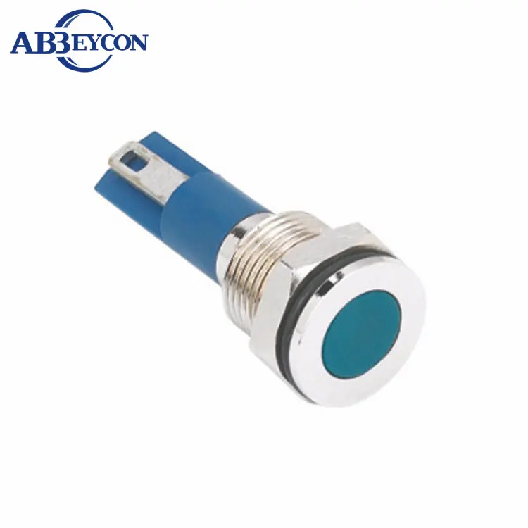 ABBEYCON Metal Indicator 14mm 2V/3V/6V/12V/24V/36V/110V/220V LED signal lamp flat round head light metal indicator | Лампы и освещение