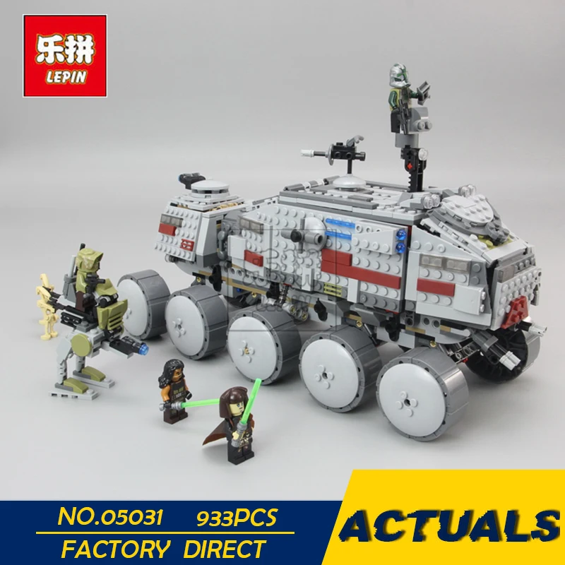 

LEPIN 05031 933Pcs StarWars Clone Turbo Tank 75151 Building Blocks Compatible With STARWARS Bricks Toys 05031 Children Gift