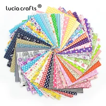 Распродажа! 50 шт./лот, 25*25 см, хлопковая ткань с принтом для куклы, ручная работа, шитье, Лоскутная Ткань, текстиль, H0905