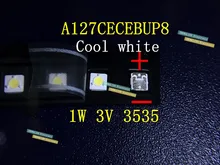 1 w 3 v 3535 3537 Cool white LED Backlight LCD Backlight para TV TV Aplicação A127CECEBUP8
