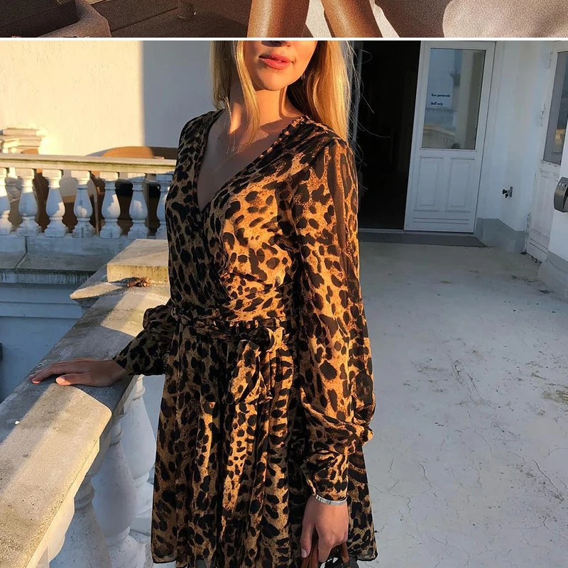 women Leopard dress_2