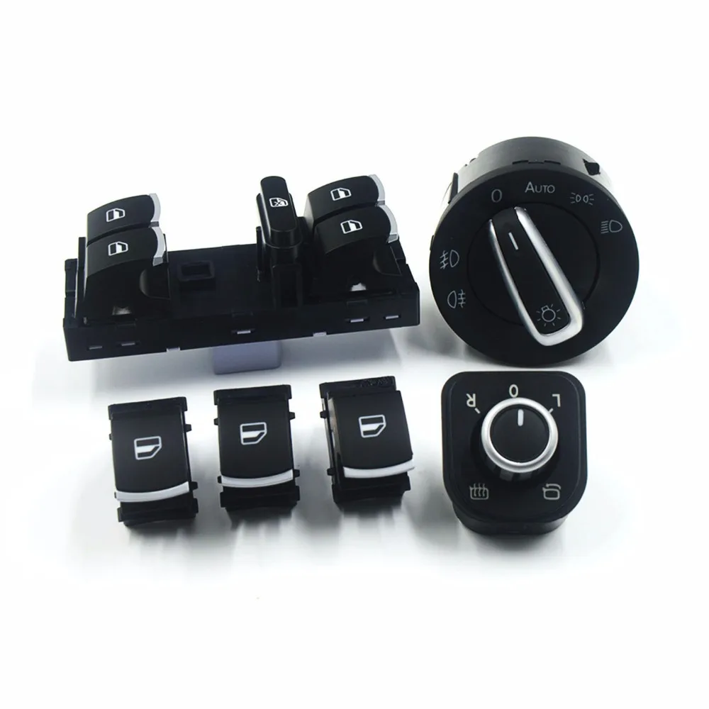 

6PCS/Set Electric Single Window Control Switch For VW Jetta 6 Golf GTI 5 6 Touran Tiguan Caddy Passat B6 CC 5ND 941431B Button