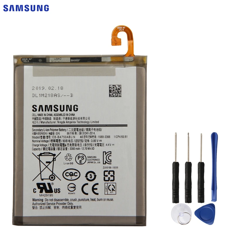 Online SAMSUNG Original Ersatz Batterie EB BA750ABU Für 2018 version A7 SM A730x A730x SM A750F A10 3300mAh