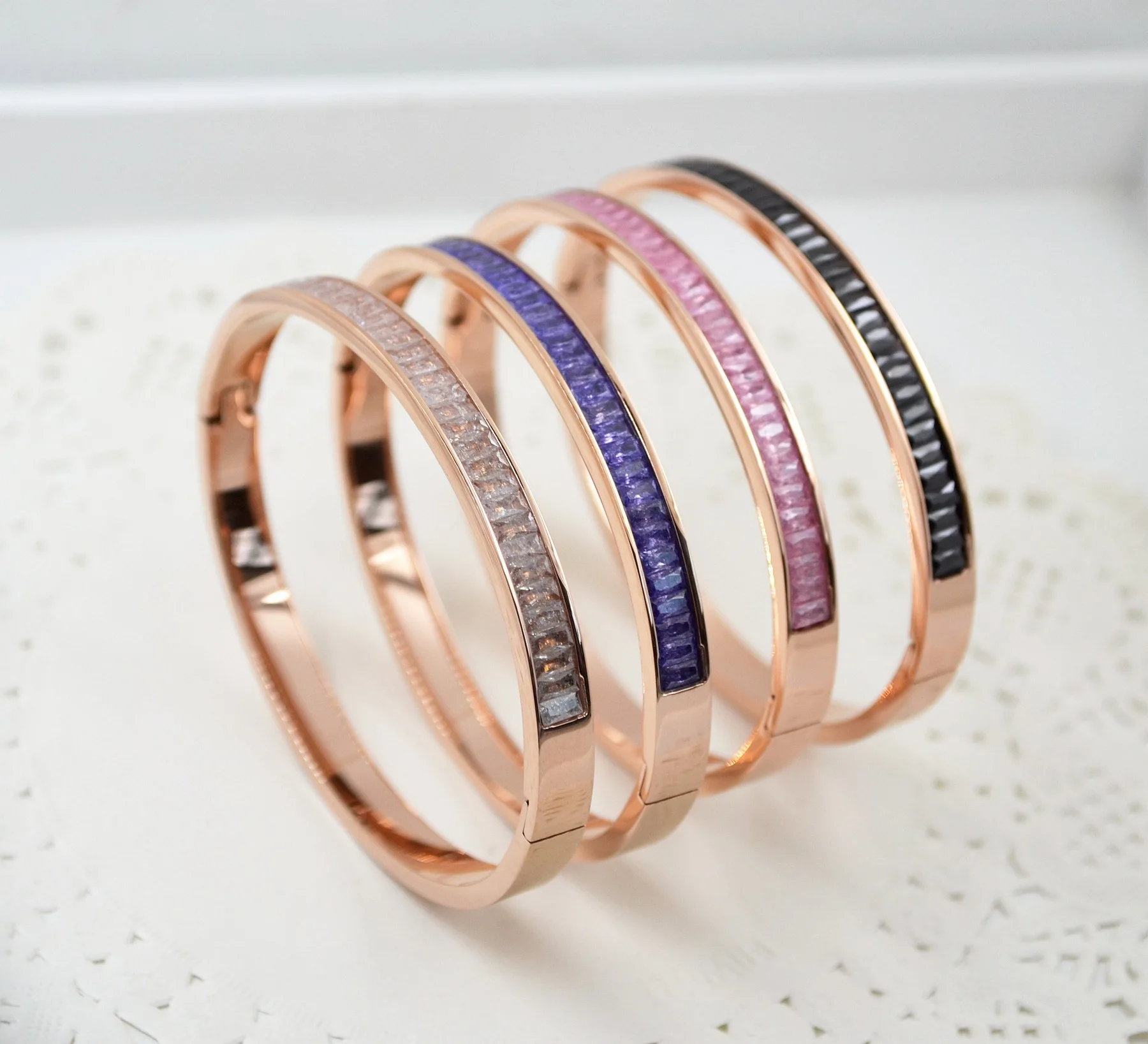 The new rose gold Fashion Color Bracelet Tyme Charm Bracelets Carter loves bracelets & bangles