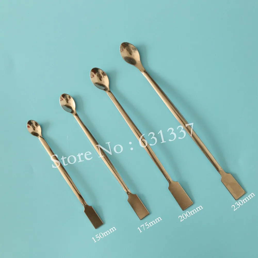 lab stainless steel spoon spatulas length 175mm singlein Educational