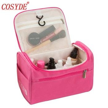 

Cosyde Fashion Waterproof Polyester Cosmetic Bag Women And Men Large Makeup Bag Nylon Travel Cosmetic Hanging Toiletry Bag