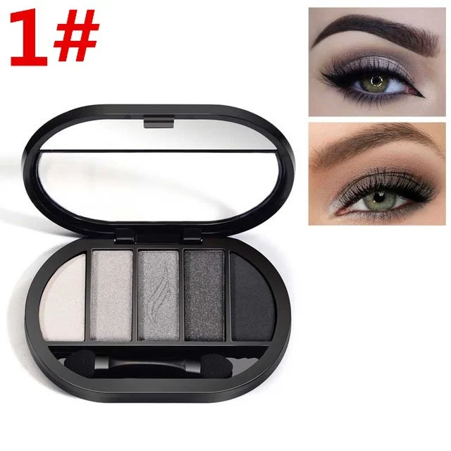 Новинка 2018 г. 5 цветов блеск Eye Shadow Brush Set для глаз водостойкий макияж тени матовые
