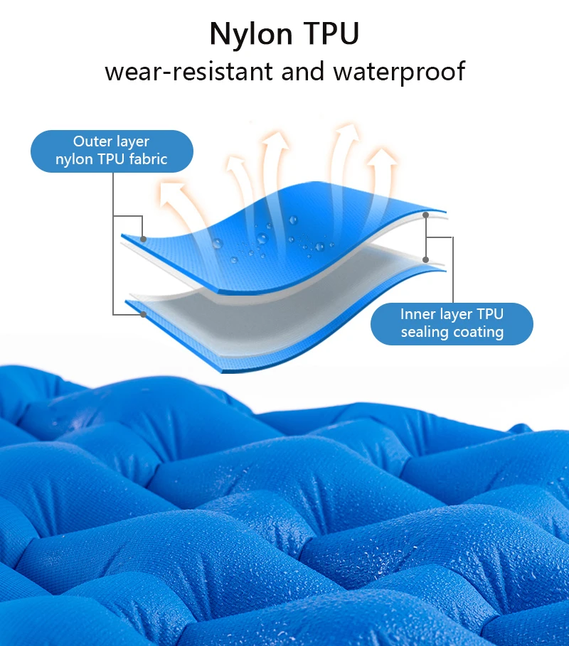 Chegam ao ar Barraca de Acampamento Almofada de Dormir Naturehike Novas Livre Inflável Colchão Esteira Caminhadas Único Grosso Umidade-prova Almofada 13 colchão esteira barraca de acampamento almofada de