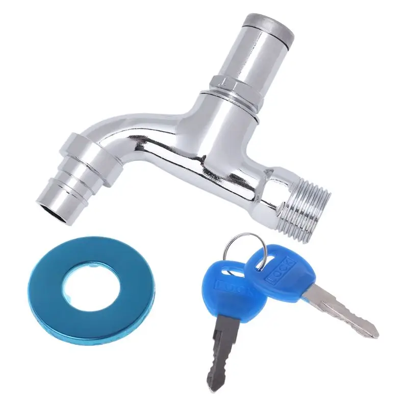 1 Pc Outdoor Anti theft Sink Faucet With Lock Key Single Handle