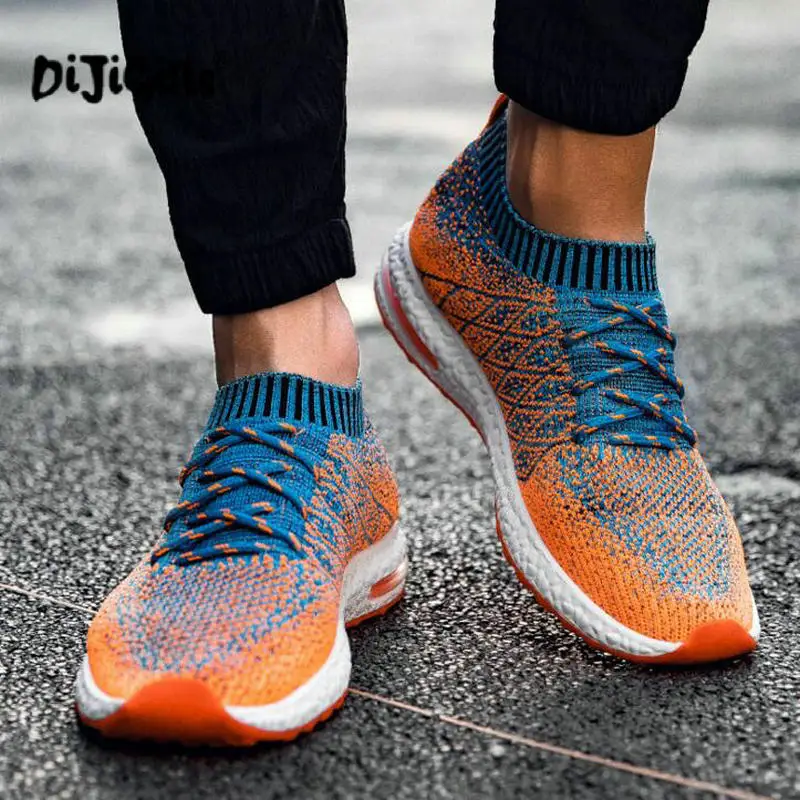 

Drop Shipping Fly-knitted Shoes for Man Sneaker Size 39-44 Male Fashion Sock Shoes Designer Causal Shoes Men Summer Shoes