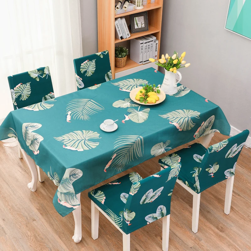 

18 Colors Nordic Style Rectangle Tablecloths Waterproof Dust-proof Kitchen Table Cloth Dining Room Party Banquet Home Decorative