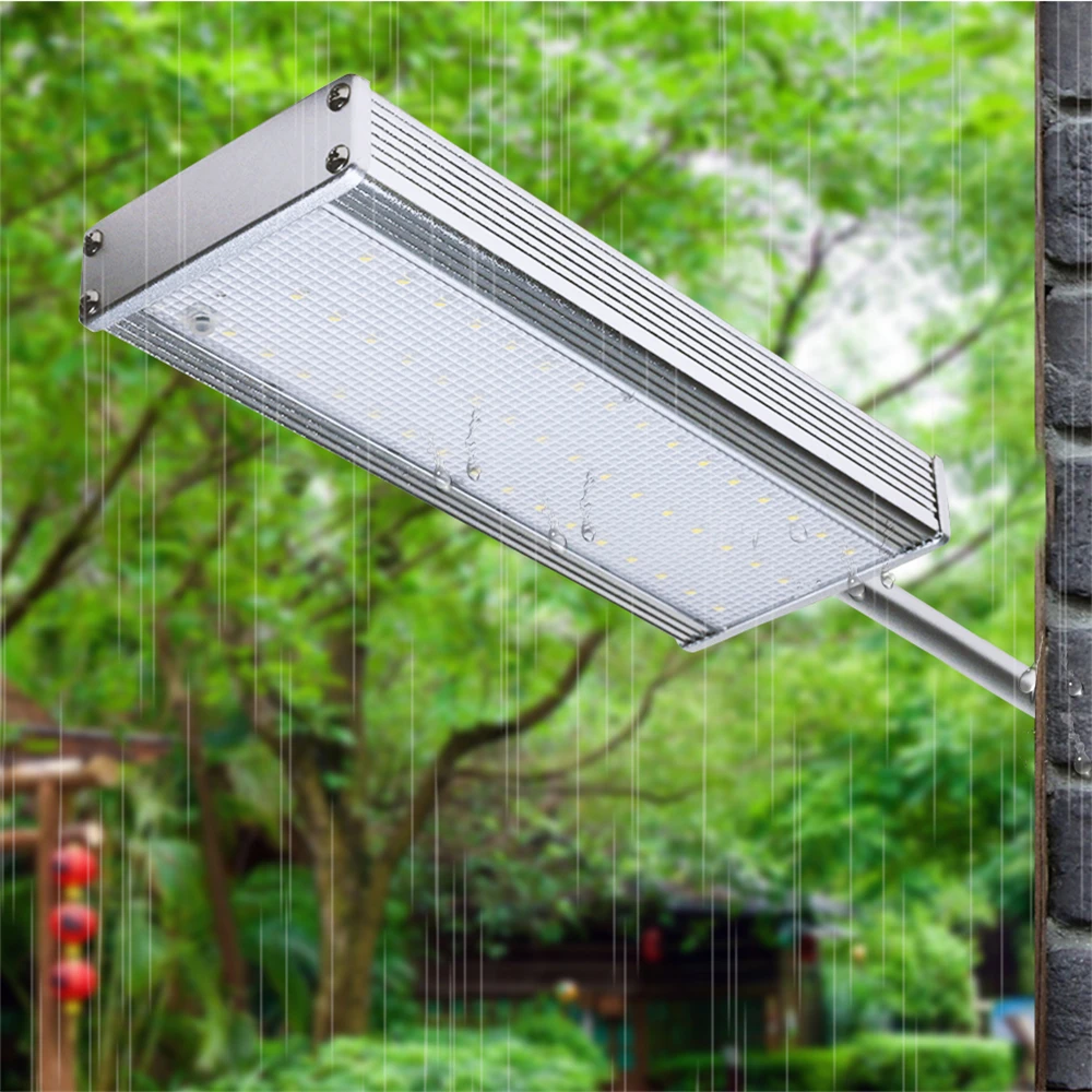 

48LEDs Microwave Radar Motion Sensor Solar Light 800LM Waterproof Street Outdoor Wall Lamp Security Spot Lighting Street Light