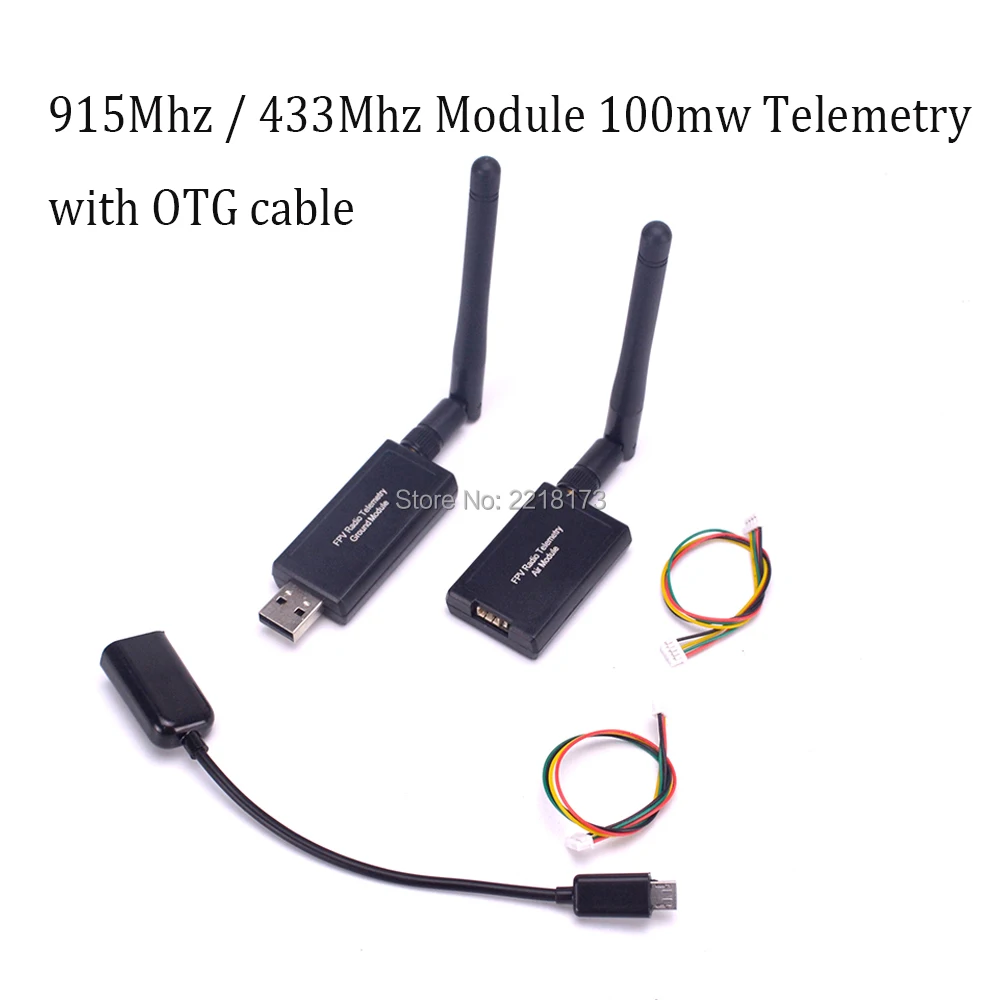 3DR 915Mhz 915 433Mhz 433 Module 100mw Radio Telemetry Kit with OTG cable For APM Pixhawk