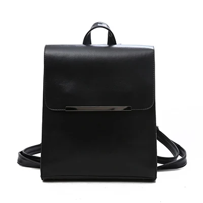 Хит, Модный женский рюкзак, высокое качество, из искусственной кожи, рюкзаки для девочек-подростков, женская школьная сумка через плечо, рюкзак Mochila - Цвет: black