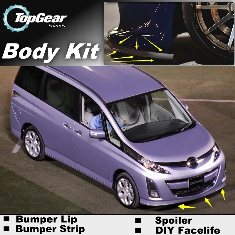 

For Mazda Biante Bumper Lip / Front Spoiler Deflector For TOP Gear Friends to Car View Tuning / Body Kit / Strip Skirt
