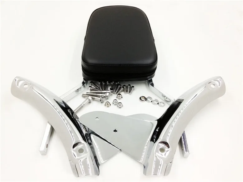 

Aftermarket motorcycle parts Skull Motorcycle Backrest Sissy Bar Leather Pad for Shadow Aero 1100