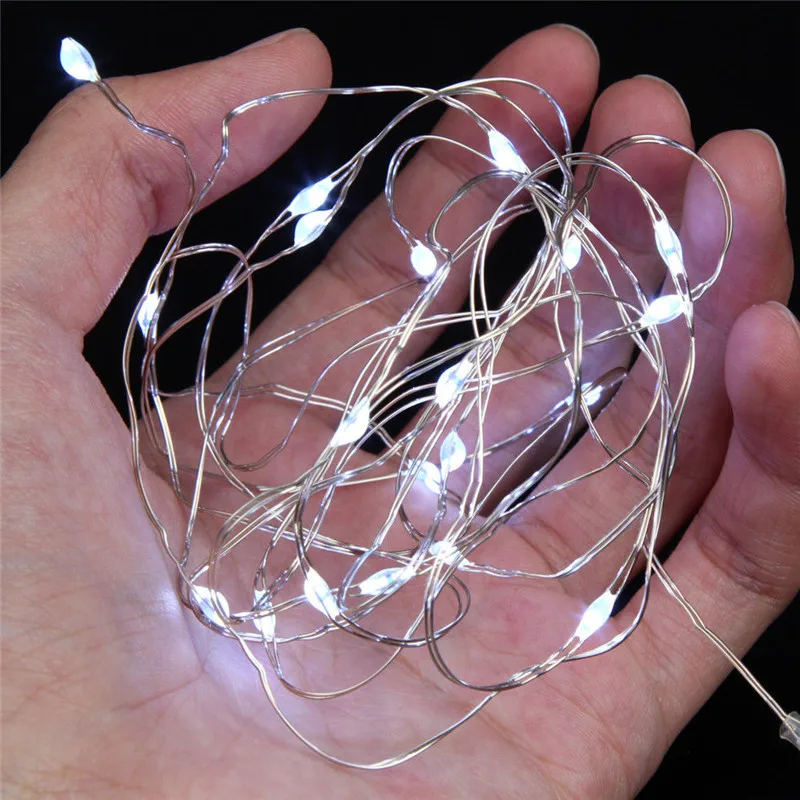  LED holiday Fairy light String Garland Night Light  bedside lamp Christmas Tree party Wedding Indoor Lighting home Decoration  (2)