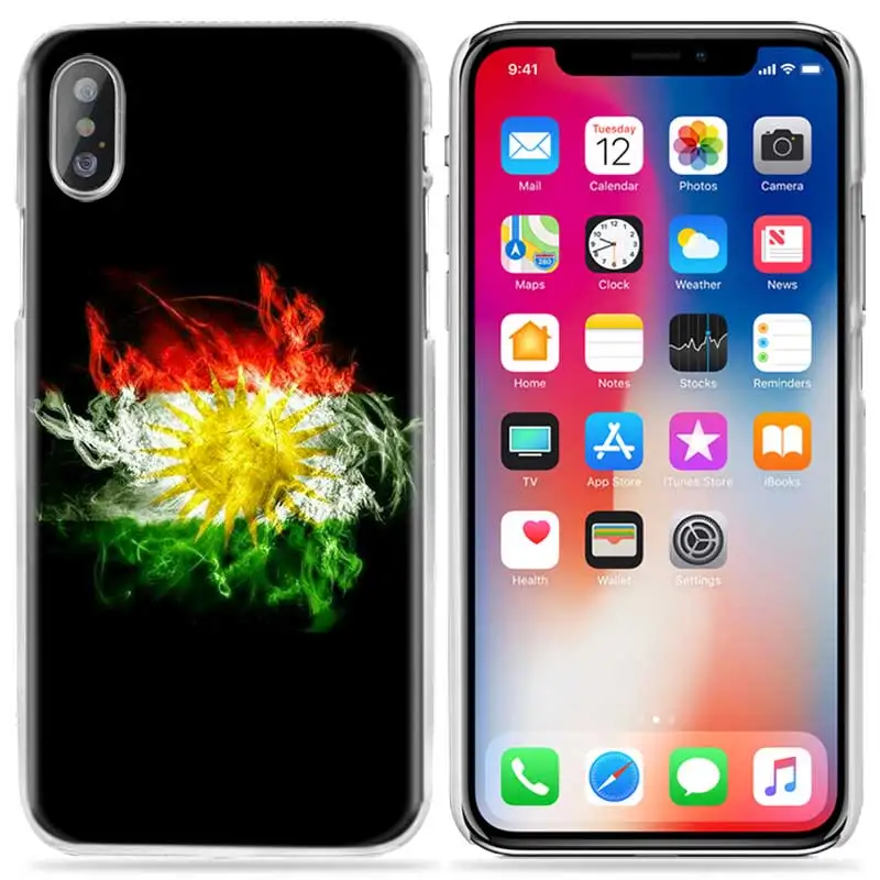 Чехол Kurdistan с флагом львом для iPhone XS Max XR X 10 7S 8 6 6S Plus 5S SE 5 4S 4 5C Прозрачный жесткий пластиковый чехол для телефона 11 - Цвет: 02