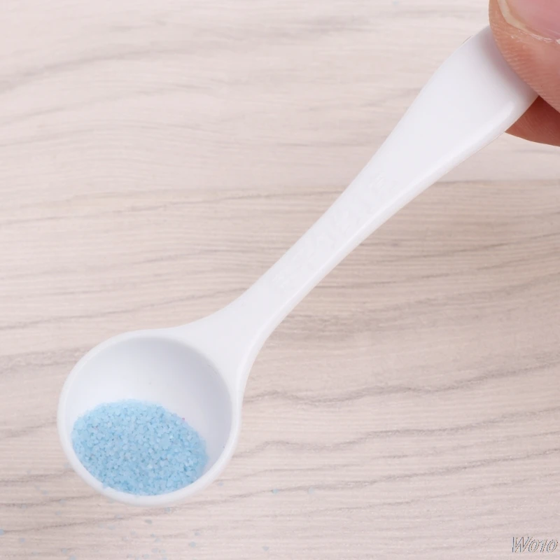 

1 Gram Granular Powder Fertilizer White Scoop Spoon Plastic Gardening Supplies Accessories