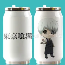 ; аниме «Токийский Гуль чашка вокруг вакуумной присоской Нержавеющая сталь с отрывным верхом бутылка для воды изотермическая чашка
