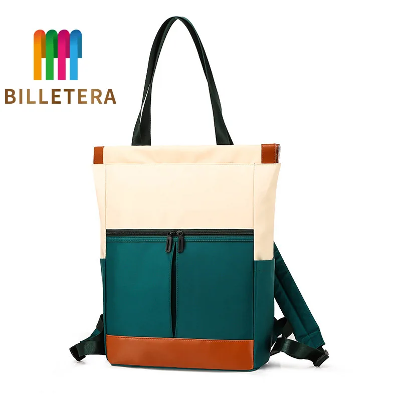 

BILLETERA Women's Shoulder Bag Waterproof Nylon Cloth Bag Portable Outdoor Multi-functional Handbag Schoolbag