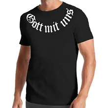 Футболка Gott Mit Uns Camisetas Hombre Jesus футболка homme Топ летняя Модная