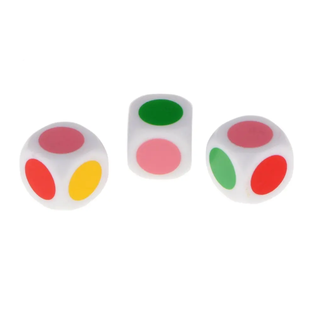 Набор из 10 шт. игральные кости, чтобы играть с 6 цветов для настольных игр детский стол обучающие игры игрушечные лошадки