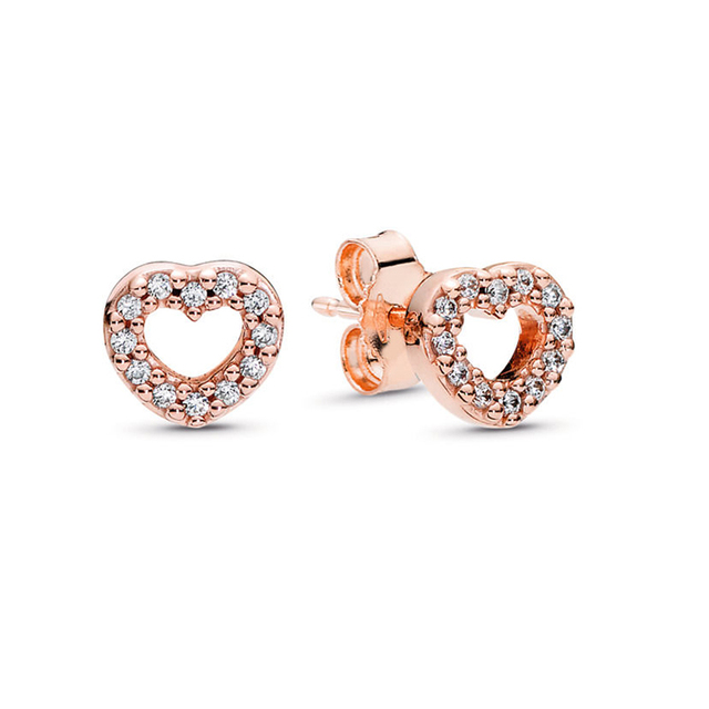 Offer 29 Styles  Infinity Stud Earring Clear CZ Fit Brand Earrings for Women Wedding Jewelry Dropshipping