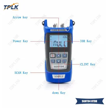 

Free shipping Portable OTDR SGOT04 Optical time domain reflectometer 60KM 1310/1550nm high quality OTDR VFL Fiber fault tester