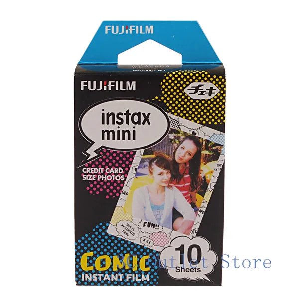 Fujifilm Instax Мини Фильм комикс, размер кредитной карты фотографии для Fujifilm Instax Mini7s, 8,25, 50 s, 70,90 камеры