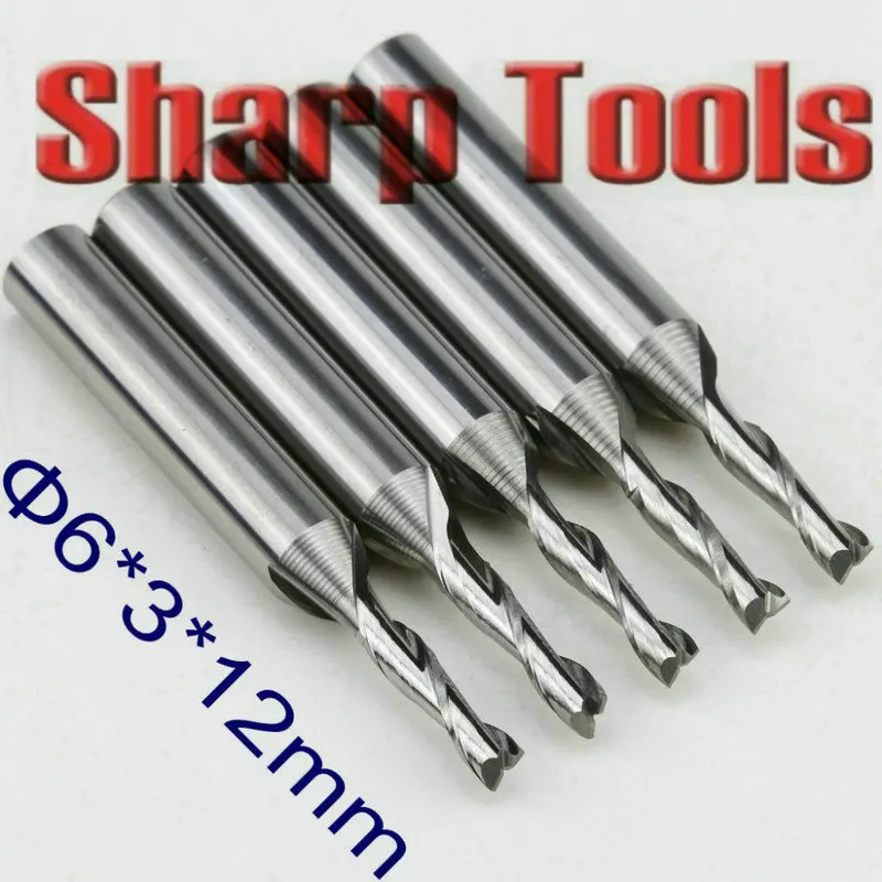 CNC Double Two Flute End Mill Milling Cutter Engraving Bits Router Tool_1