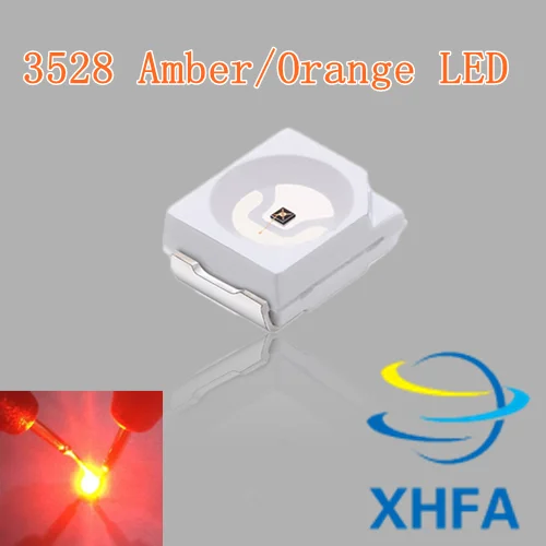 200PCS SMD Led 200pcs 3528/1210 Orange/amber Smd/smt Plcc-2 High Quality Ultra Bright Light-emitting Diodes | Инструменты