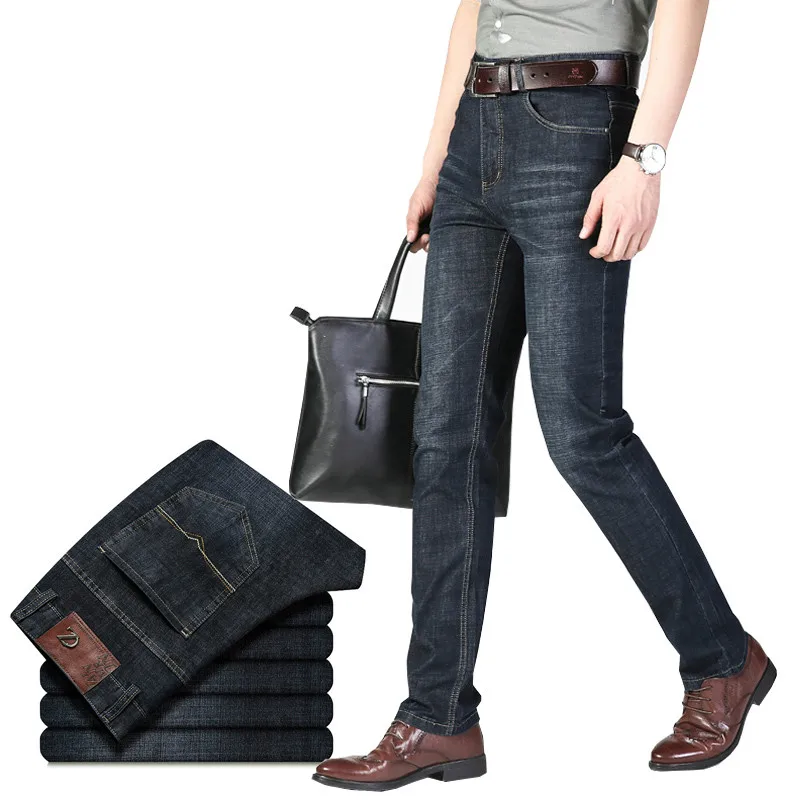

Brand Fashion Designer Jeans Men Straight New Skinny Jeans Men High Quality Famous Denim Trousers Soft Mens Pants 38 40 42