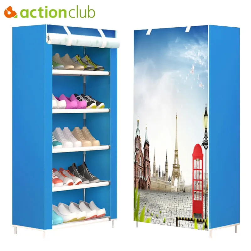 Шесть слоев нетканого полотна для хранения обуви Actionclub пыленепроницаемый шкаф