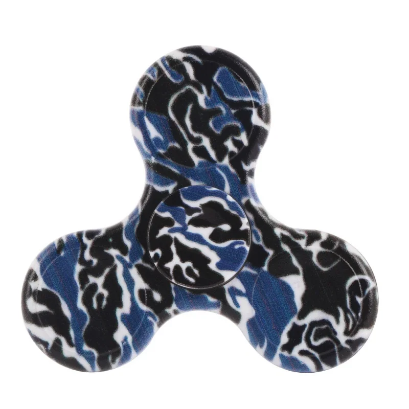 

Popular Striped Camouflage ABS EDC  three corner Flaps Hand Spiner Steel Bearing For ADHD Anxiety Stress Children Toy