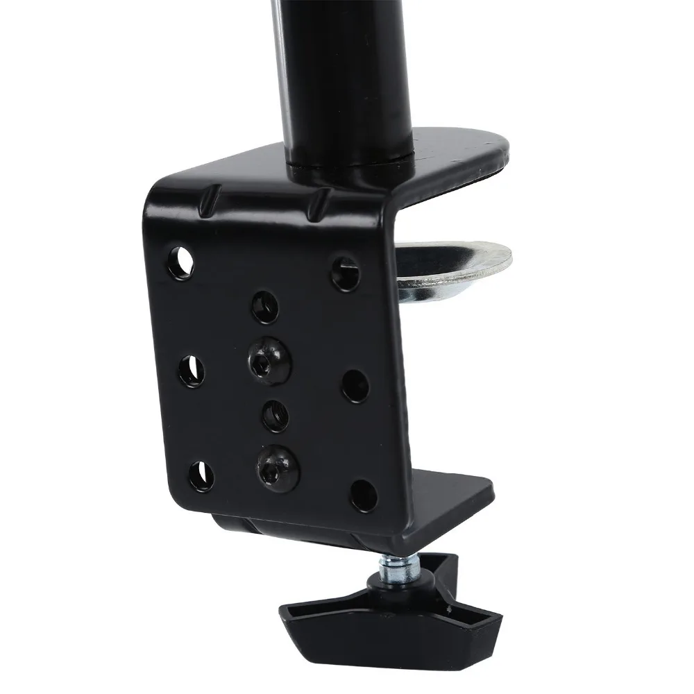 سطح المكتب لقط 13-27 بوصة 8 كيلوجرام المزدوج الذراع مكتب جبل قوس ل LCD شاشة الكمبيوتر حامل شاشة التلفزيون سطح المكتب لقط 13-27 بوصة 8 كيلوجرام المزدوج الذراع مكتب جبل قوس ل LCD شاشة الكمبيوتر حامل شاشة التلفزيون