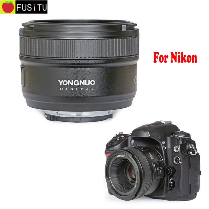 

Yongnuo YN50mm F1.8 1:1.8 Standard Prime Lens Auto Manual Focus AF MF Lens for Nikon 50mm f1.8 Lens