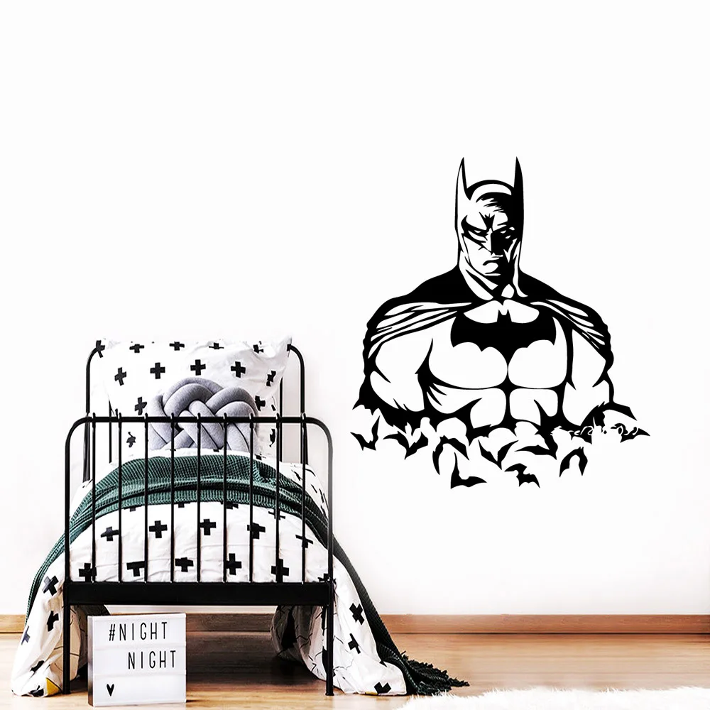 

Plane Sticker Batman Bedroom Wall Stickers Mirror Sticker For Kids Rooms Home Party Decor Wallpaper