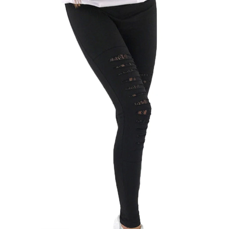 black high waisted stretch pants