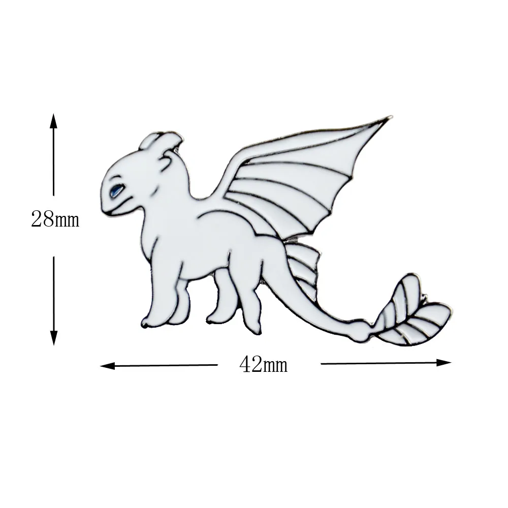 Как приручить дракона лацкан эмалированный значок рубашка рюкзак булавка брошь аксессуары