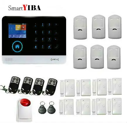 SmartYIBA WIFI DIY Smart Home Security Alarm Systems Kit RFID GSM 3G Alarm System SMS APP Remote Control Alarm Host SmartYIBA WIFI DIY Smart Home Security Alarm Systems Kit RFID GSM 3G Alarm System SMS APP Remote Control Alarm Host