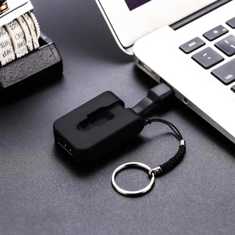 Горячая-мини складной портативный тип-c Usb 3,1 Мужской к Hdmi 4K Женский адаптер конвертер разъем с брелоком для мобильного телефона не
