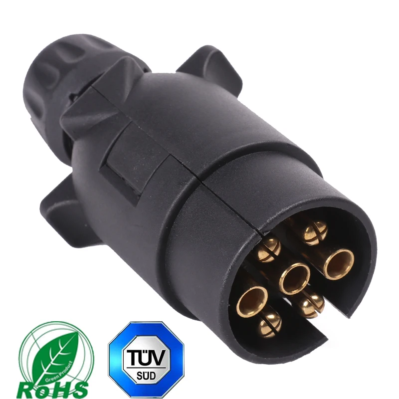 Караван запасные части 1 шт. 7Pin трейлер вилки и RV розетки 7 Pin пластиковый прицеп