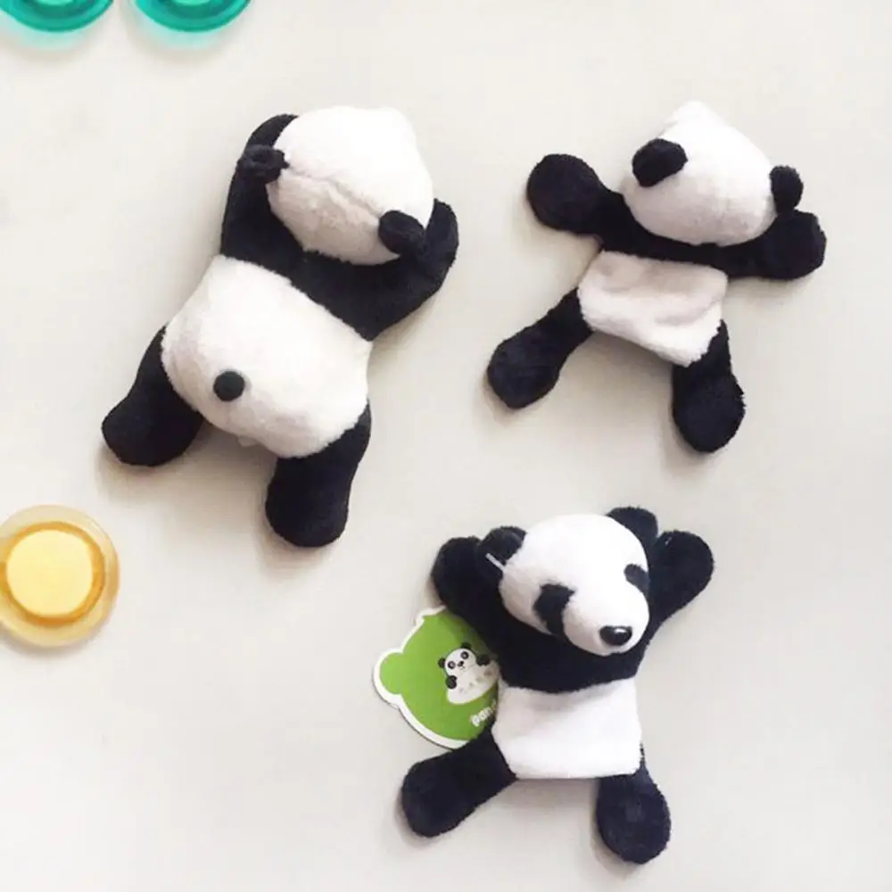 

4Pc Cute Soft Plush Panda Fridge Magnet Refrigerator Sticker Cartoons Decal Gift Souvenir Home Decor Kitchen Accessories New 4lp