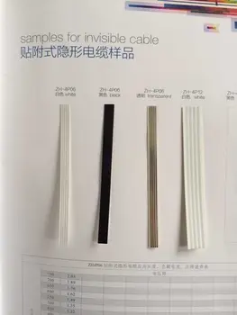 

100m Invisible Flat Cable+ 1 Pair Dedicated Adapter (1 in & 1 Out adapter) Invisible wiring system Weak Electricity cable