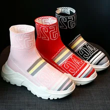 Женская Осенняя прогулочная обувь; удобные кроссовки для бега; Дышащие трикотажные спортивные зимние мужские кроссы для бега