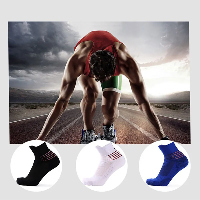 Sport Socks Knee-high Support Breathable Road Bicycle Socks Outdoor Sports Racing Cycling Sock Running Basketball Football Socks